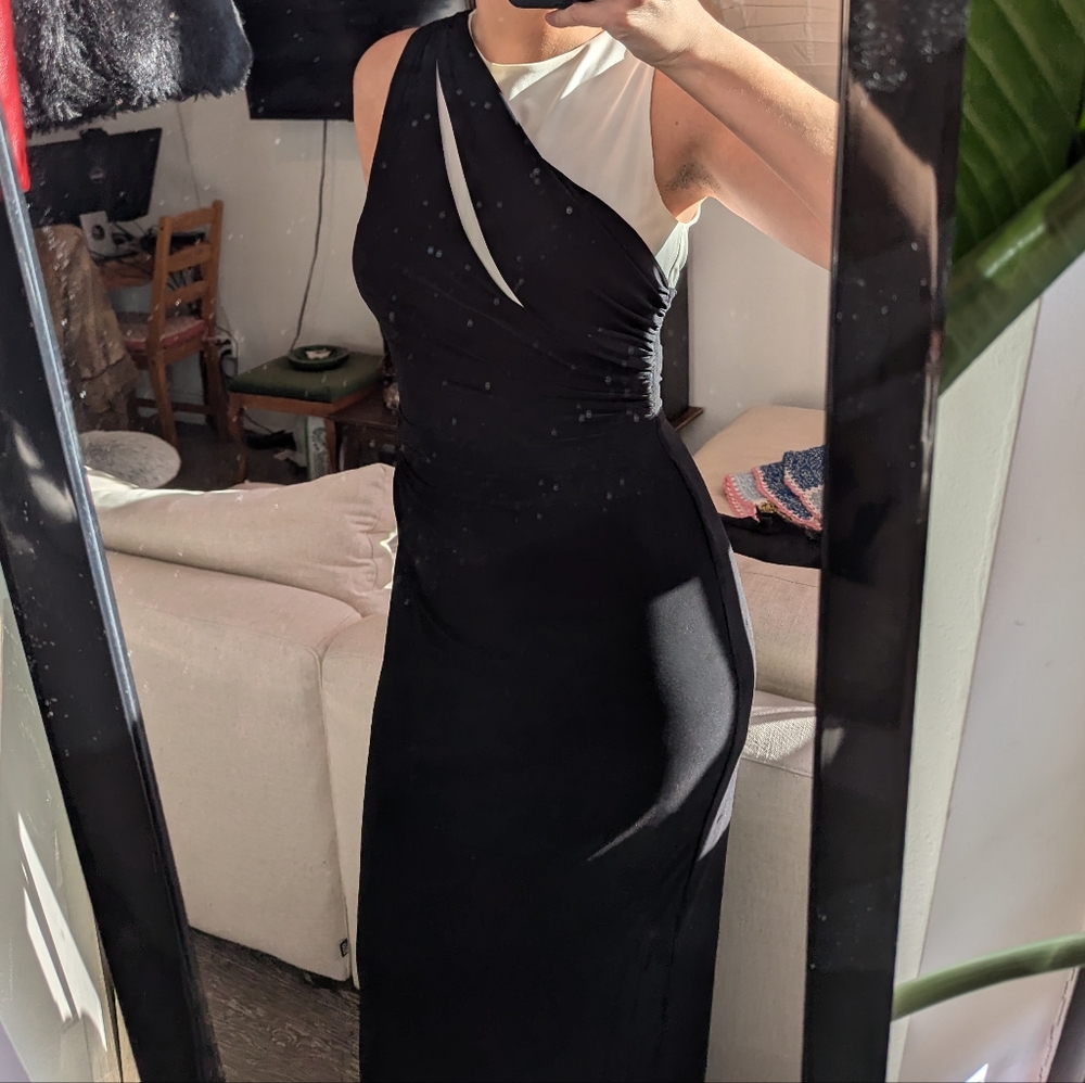 Ralph Lauren Black and White Maxi Dress
